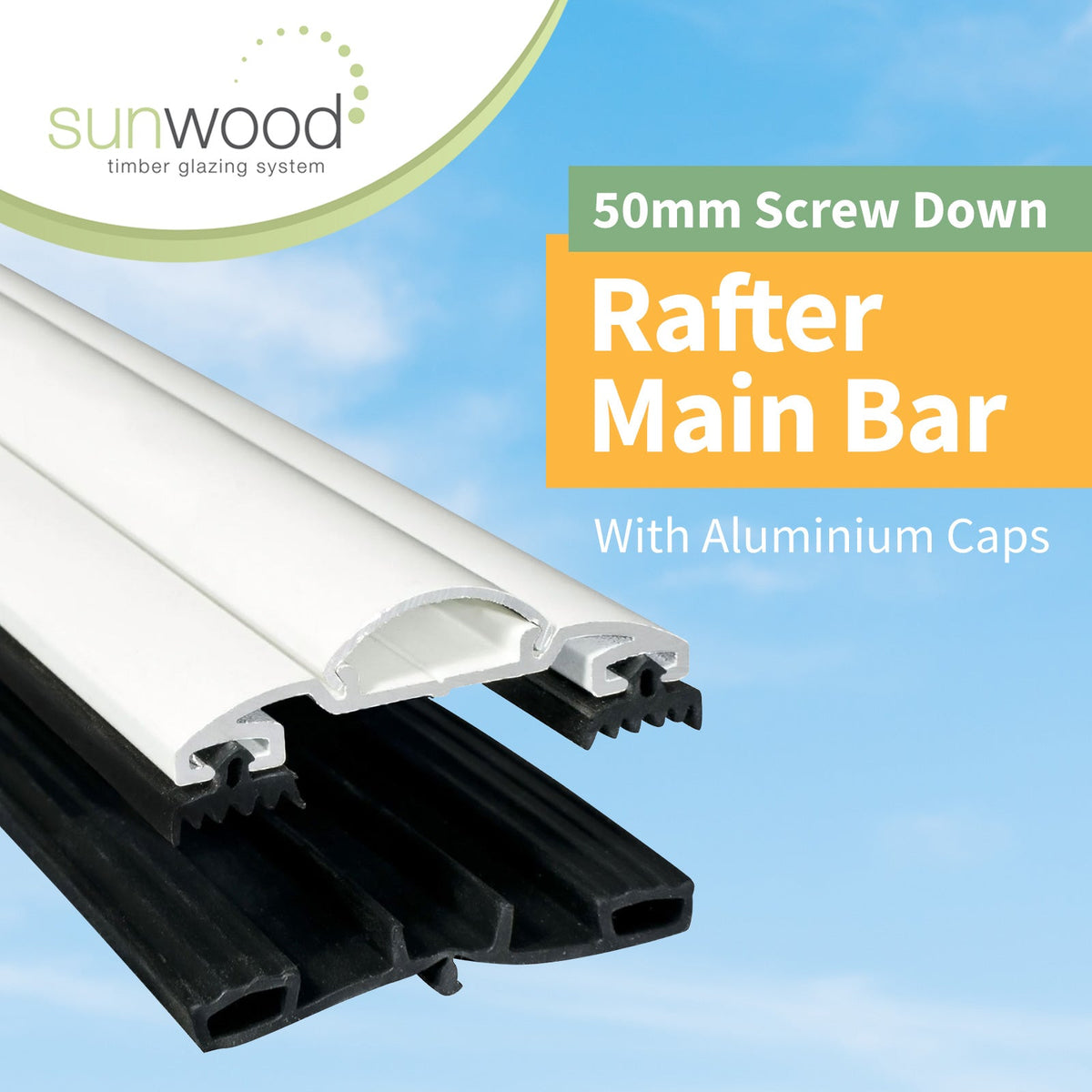 Sunwood Screw-Down 50mm Main Glazing Bar
