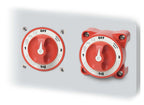 Blue Sea 350A Red e-Series 3 Position (OFF/1/2) Battery Selector Switch w/ AFD
