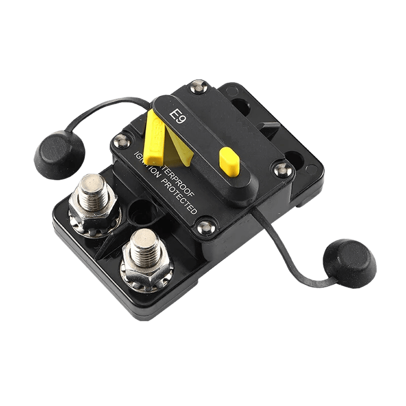 Exotronic 80A Surface Mount Waterproof DC Circuit Breaker - Side by Side