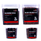Shark Koi Pond Treats Silkworm Soldier Fly Dried Daphnia Insect Food for Fish