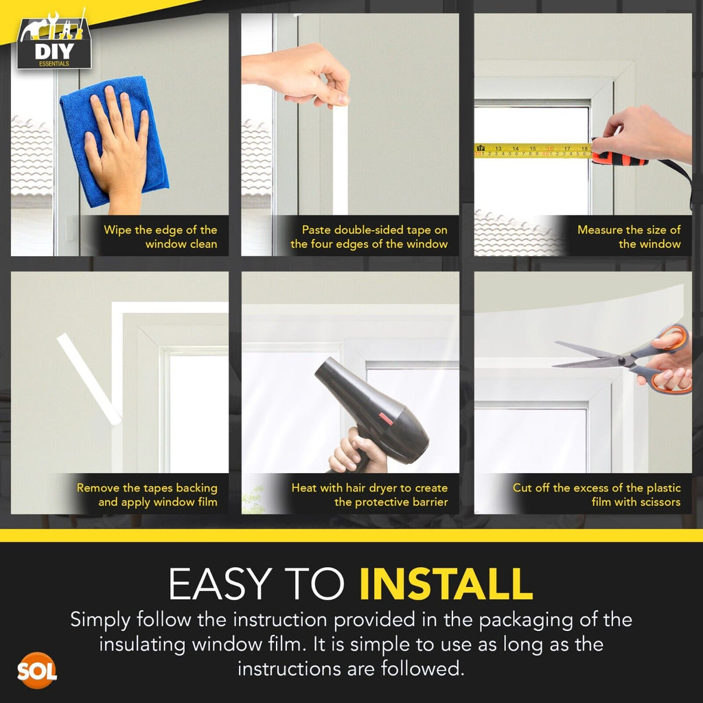 Window Insulation Film Kit 1.5Mx4M | Draught Excluder