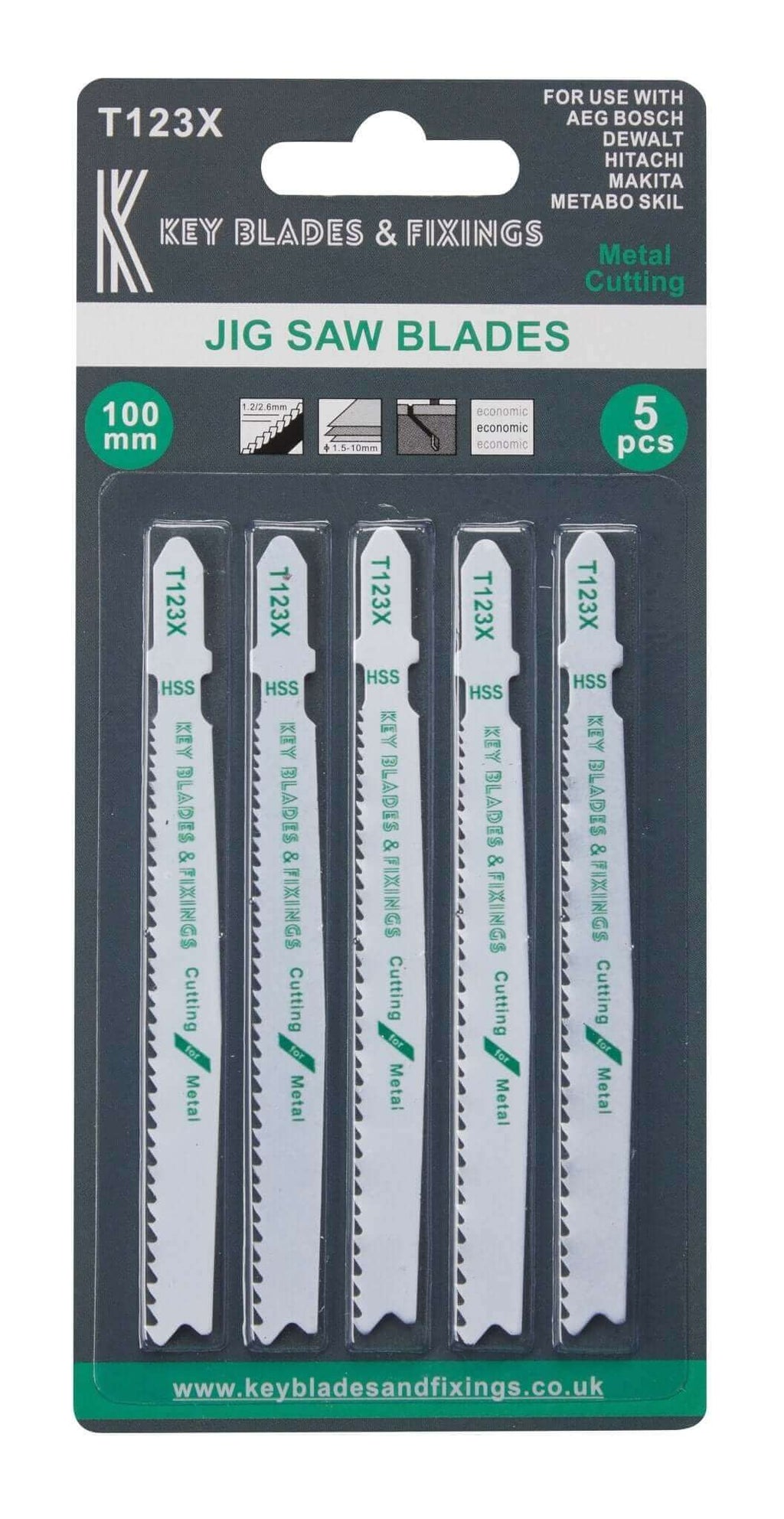 T123X Metal cutting Jigsaw Blades 1199