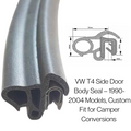 VW T4 Side Door Body Seal – Camper Van Conversion Rubber Seal (1990–2004) (Complete Length Seal)
