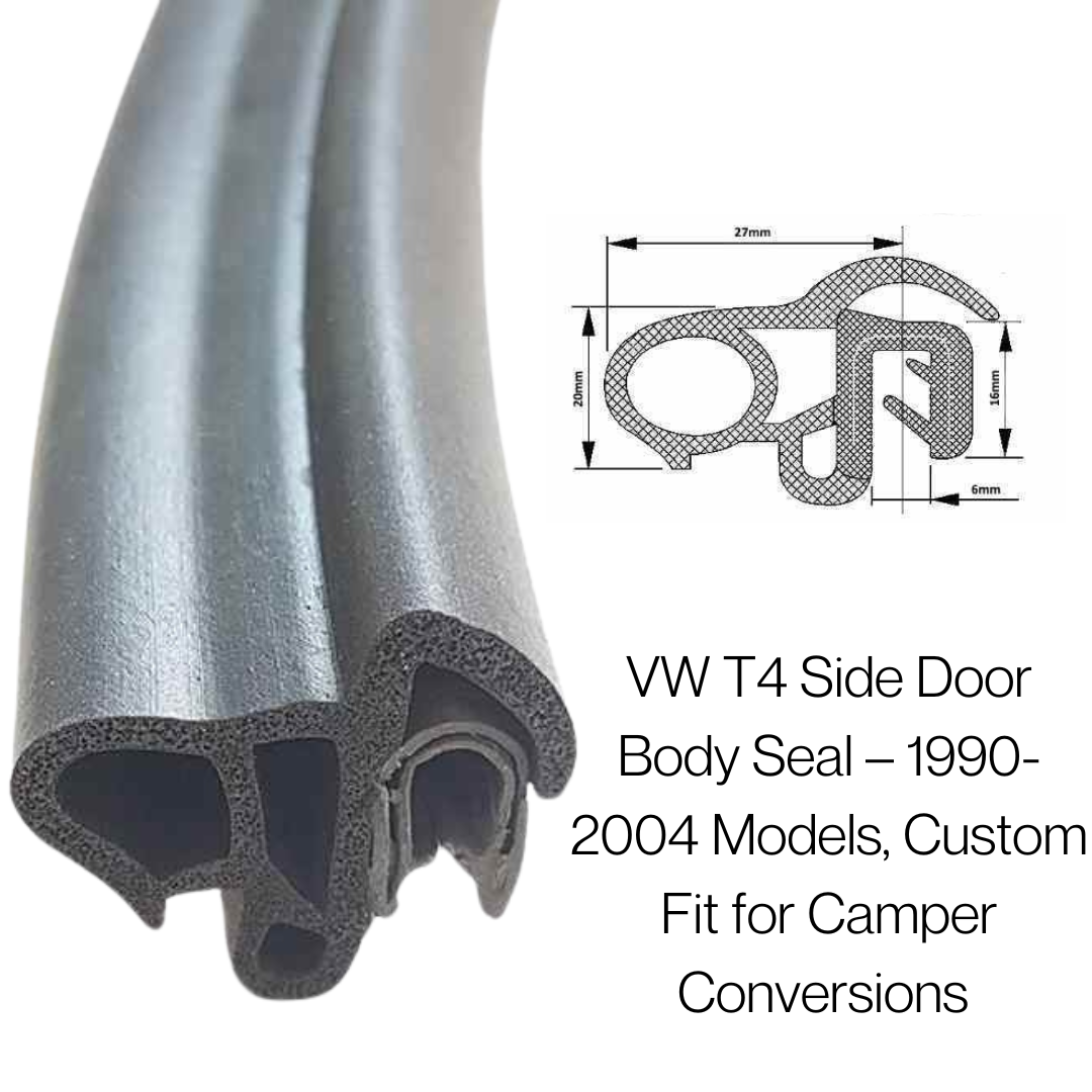 VW T4 Side Door Body Seal – Camper Van Conversion Rubber Seal (1990–2004) (Complete Length Seal)