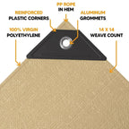 Tan Poly Tarp 7' x 16' - Case Of 8