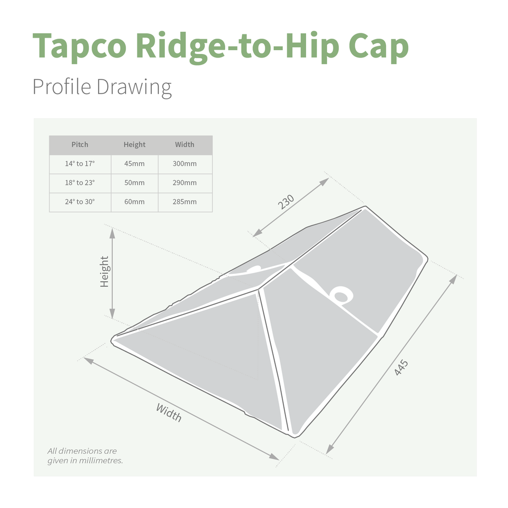 TapcoSlate Classic Ridge-to-Hip Junction