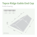 TapcoSlate Classic Ridge End Cap
