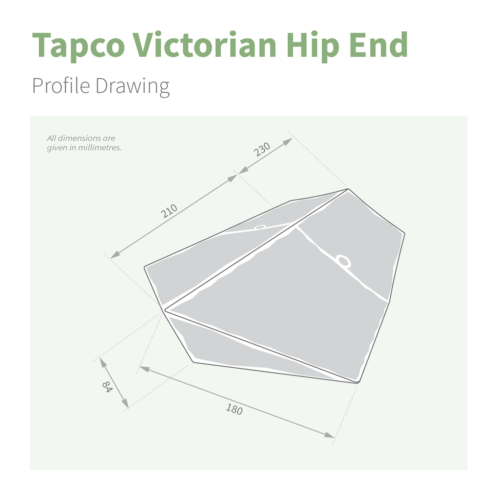 TapcoSlate Classic Edwardian & Victorian Hip End Cap