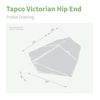 TapcoSlate Classic Edwardian & Victorian Hip End Cap