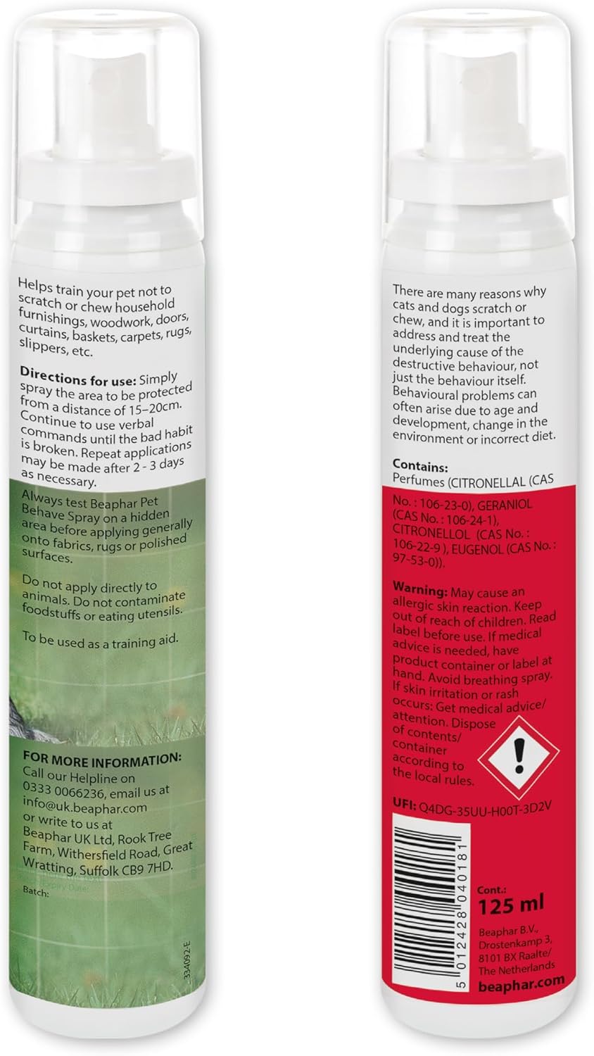Beaphar Pet Behave Indoor Training Spray 125ml