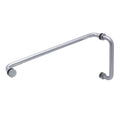 FHC 8" x 20" Tubular Pull/Towel Bar Combo with Washers [1/4" to 1/2" Glass]