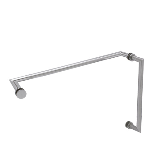 FHC 8" X 18" Mitered Pull/Towel Bar Combo