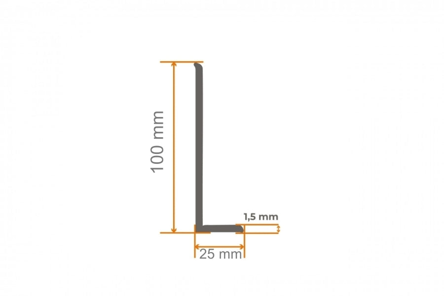 Flexible PVC Skirting Board 100x25 MM x 10 M Length Soft Trim Strip for Floor & Wall Edge Finishing