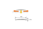 Aluminium Door Threshold Strip 38 MM x 1 M & 2 M Length Carpet to Lamnate Anodised Screw-Fix Silver & Gold - LPOR