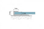 Aluminium Flooring Edge Profile 5 MM x 900 MM & 2500 MM Length Silver LVT P.L5