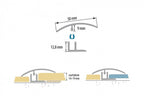 Aluminium Door Threshold Strip 50 MM x 900 MM Length Anodised Transition Door Bar FIX LW50