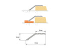 Aluminium Door Threshold Ramp Strip 45 MM x 1 M & 2 M Length Anodised LPS16