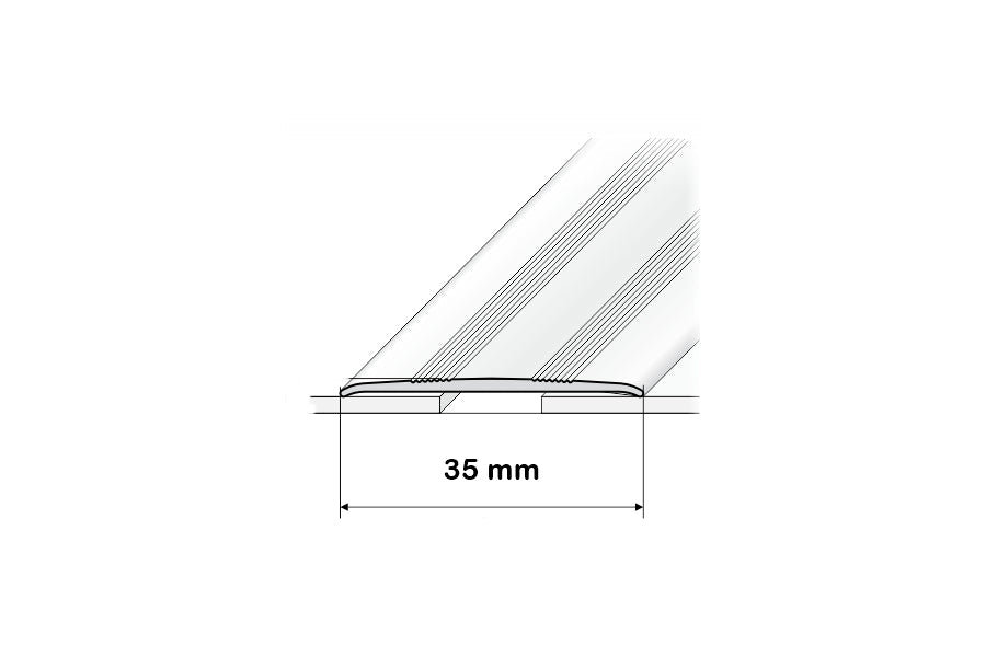 Self Adhesive Aluminium Door Threshold Strip 35 MM x 930 MM Length Anodised Transition Trim IP08S