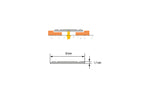 Aluminium Door Threshold Strip 30 MM x 900 MM Length Anodised Screw-Fix Silver Gold Champagne LPP30