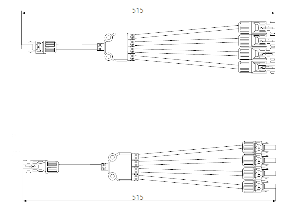 Exotronic 4 to 1 'Y' Branch Joiner Solar Connector Pair