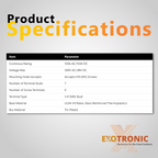 Exotronic 150A Black 7x M6 Stud Busbar with Cover