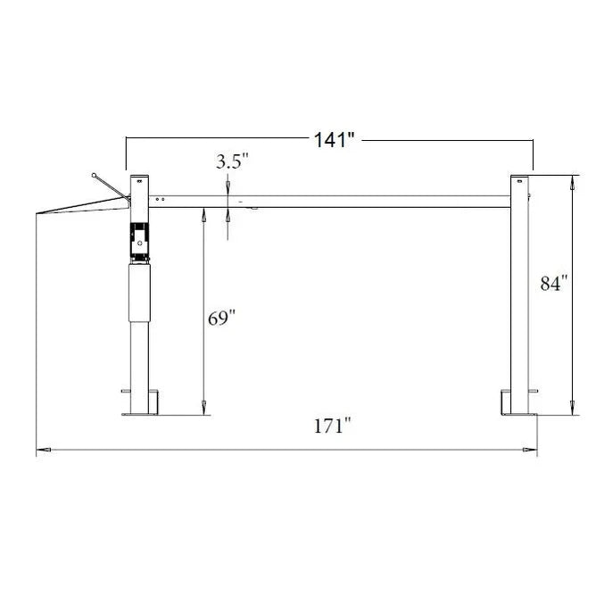 Triumph NSS-8SQ 8,000 lb 4-Post Storage (Classic, Shorter Length)