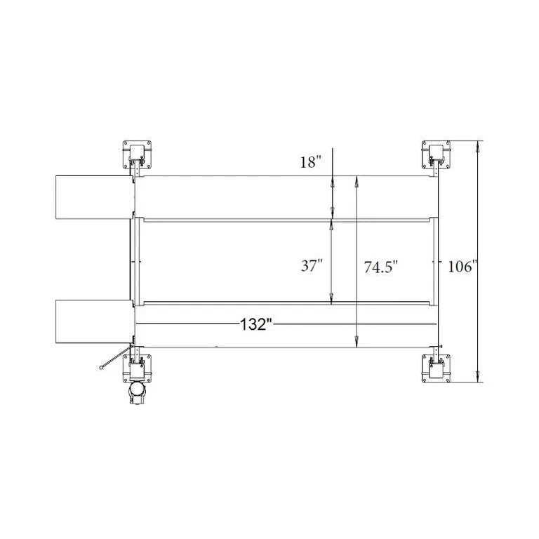 Triumph NSS-8SQ 8,000 lb 4-Post Storage (Classic, Shorter Length)