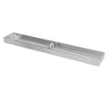 The Outdoor Plus Custom 27" x 10-1/2" Rectangular Flat Pan and 24" SS Linear Bullet Burner - Match Lit/ High Grade 304 Stainless Steel Assembly / Aluminium Pan / Machined Brass Bullet Jets