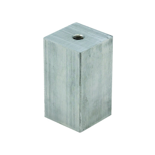 FHC Concealed Mounting Lug 1-1/2" Square - Mill Stainless - THS15CM