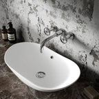 Revolve 3 Hole Wall Mounted Basin Mixer Tap