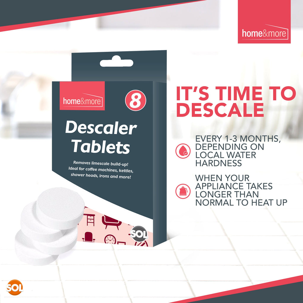 Descaler Tablets Coffee Machine Kettle Iron Cleaner | 8 Pack