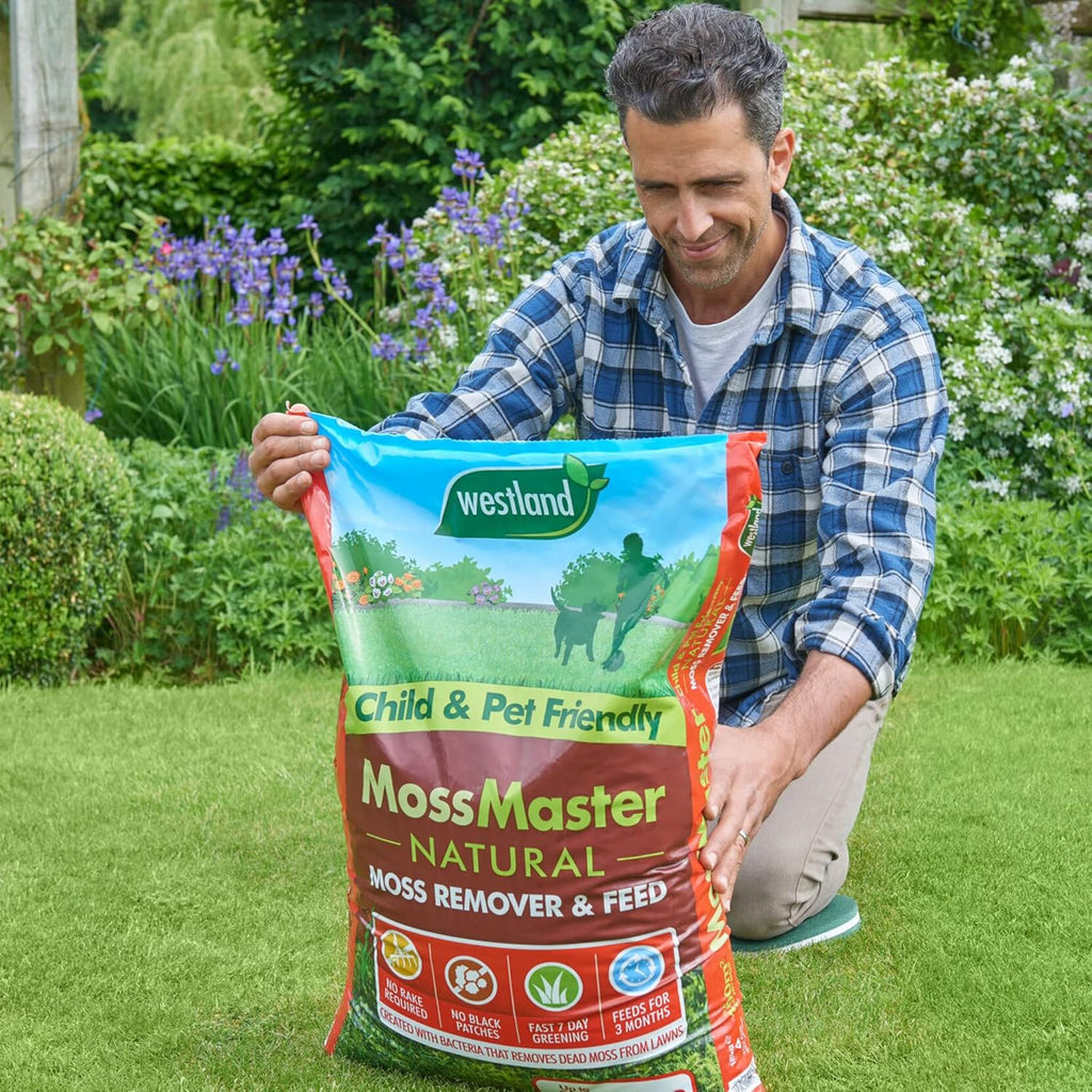 Westland Moss Master Lawn Feed & Moss Remover 400m² Natural Treatment