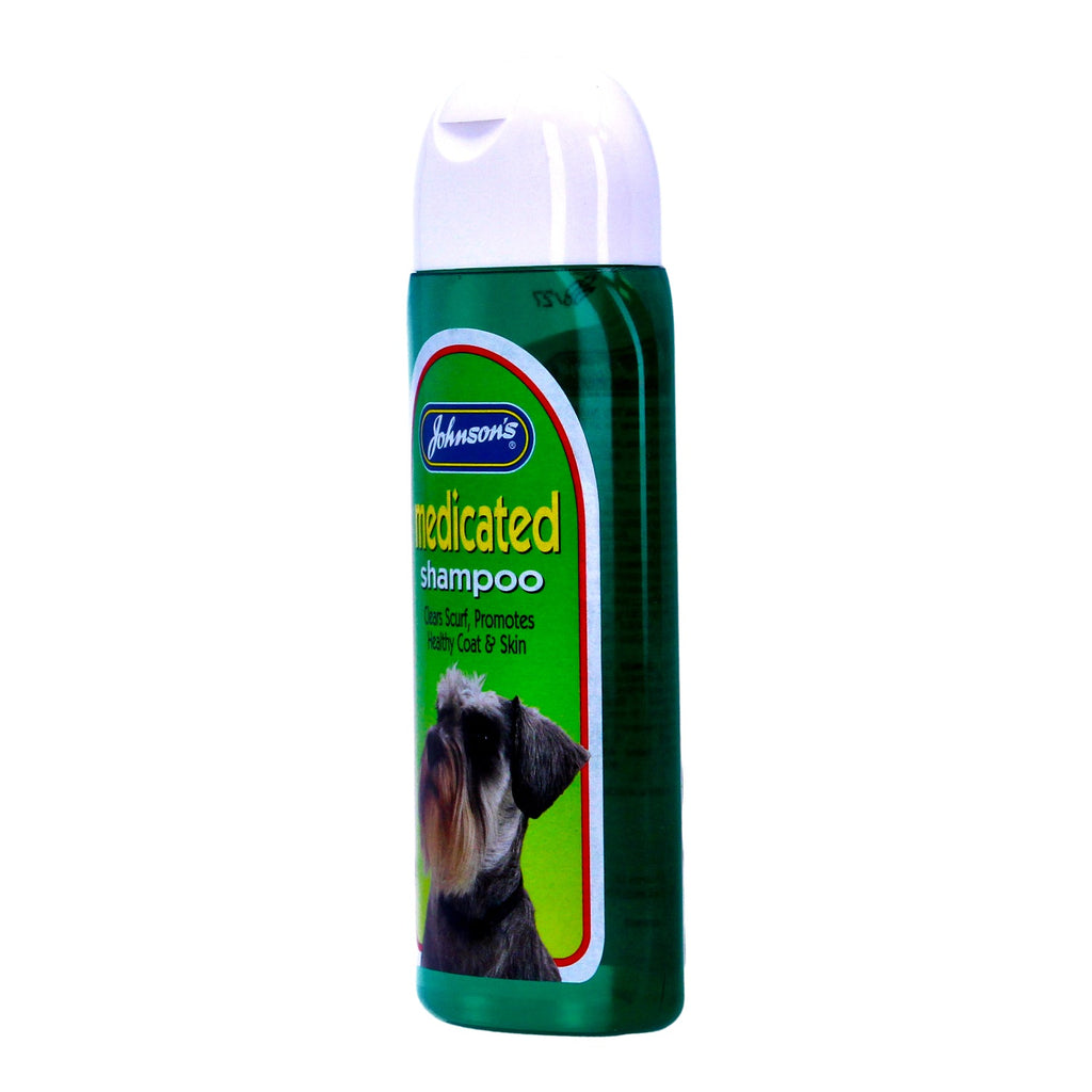 Johnsons Dog Medicated Shampoo Soothe Calm Irritations Healthy Coat 200ml