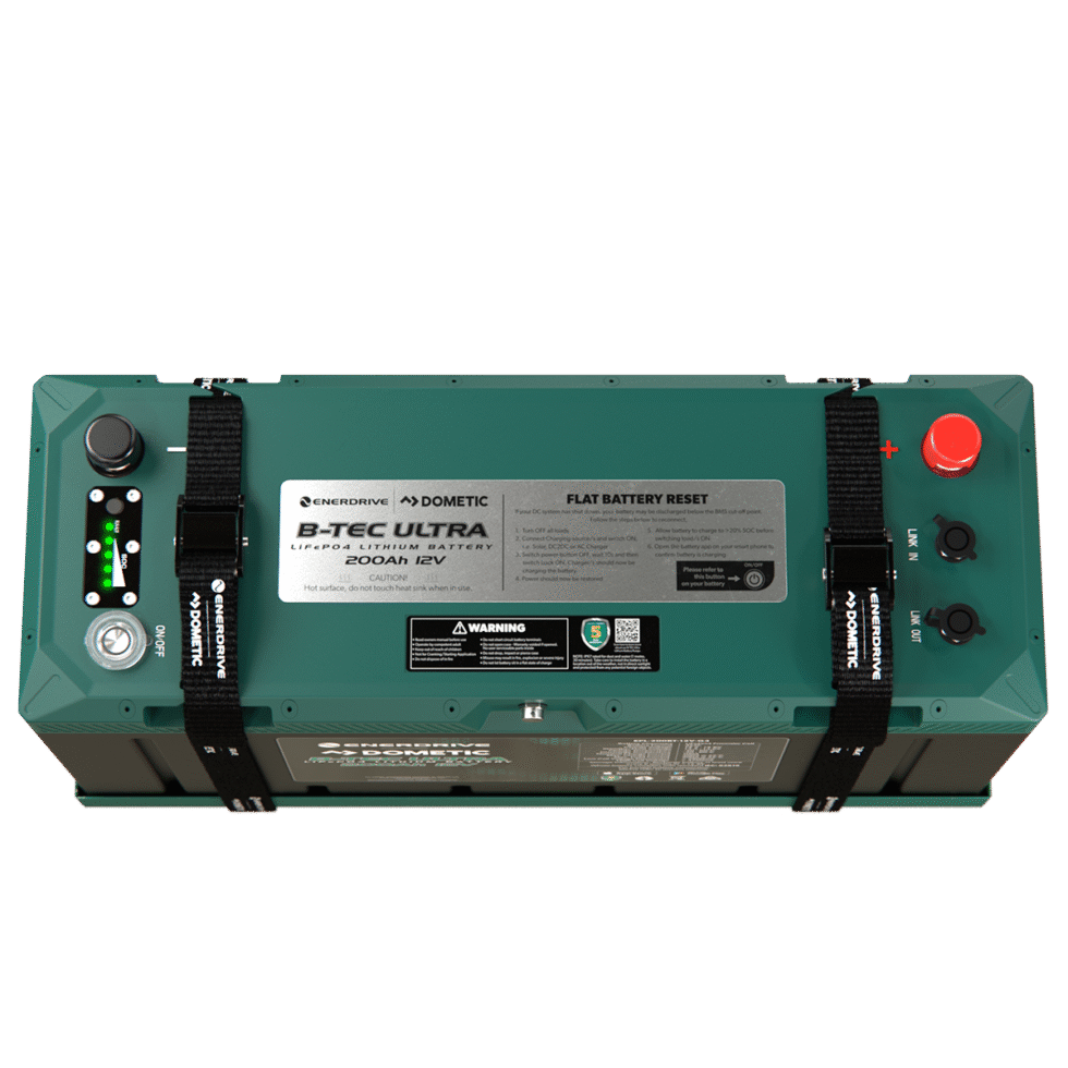 Enerdrive 12V 200Ah B-TEC Ultra IP67 Waterproof Lithium Battery