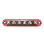 Exotronic 150A Red 6x M6 Stud Busbar with Cover