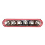 Exotronic 300A Red 6x M10 Stud Busbar with Cover