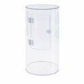 Reptile Repto Terra Clear Transparent Cylinder Acrylic Terrarium 360° View 