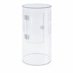 Reptile Repto Terra Clear Transparent Cylinder Acrylic Terrarium 360° View 