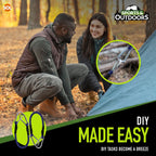 Bungee Cords 30cm with Carabiner | Outdoor & Garden | 2 Pack