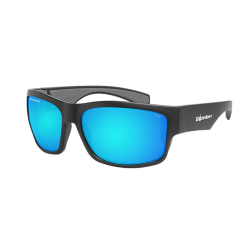 FHC Bomber Safety Eyewear - Tiger Series - Blue Mirror Polarized - TR111PB
