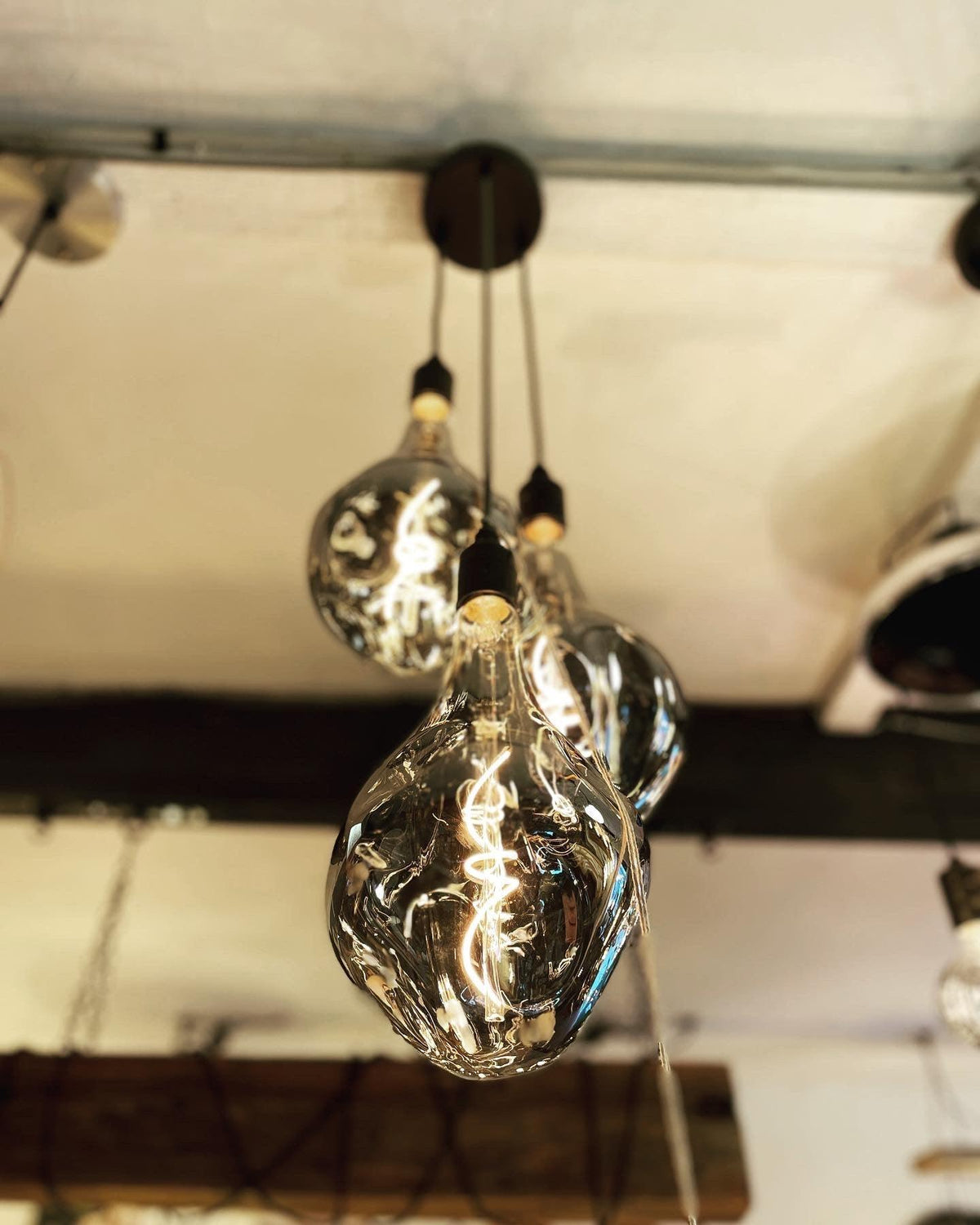 Triple Evo Cluster Pendant Light | Kitchen Island, Stairwell & Dining Lighting UK