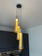 Triple 'Kinna' Cluster Pendant Light | Kitchen Island, Stairwell & Dining Lighting UK