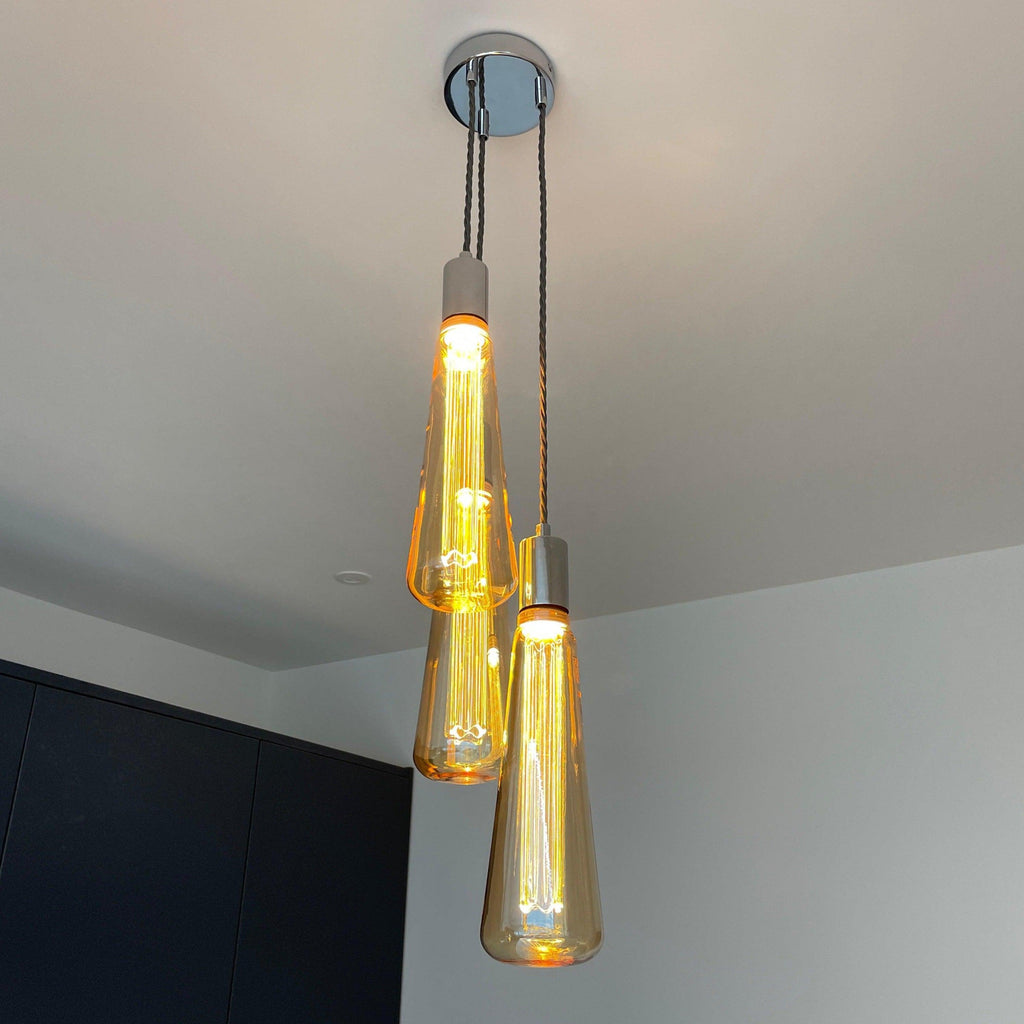 Triple 'Kinna' Cluster Pendant Light | Kitchen Island, Stairwell & Dining Lighting UK