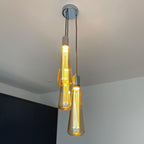Triple 'Kinna' Cluster Pendant Light | Kitchen Island, Stairwell & Dining Lighting UK