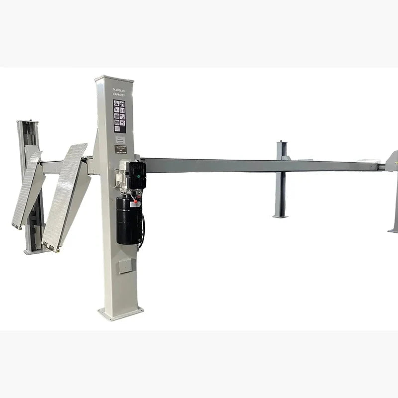 Triumph NTR-16 16,000 lb 4-Post Lift + Two RJ-9000 9,000 lb Rolling Bridge Jacks Combo