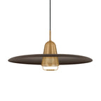 Troy Gilroy 24.75 in. Pendant Light, Patina Brass & Bronze with Metal Shade