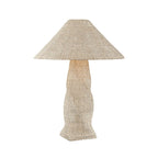 Troy Zaire 31.5 in. Table Lamp, Patina Brass with Natural Woven Shade