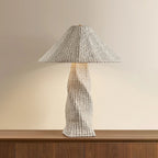 Troy Zaire 31.5 in. Table Lamp, Patina Brass with Natural Woven Shade