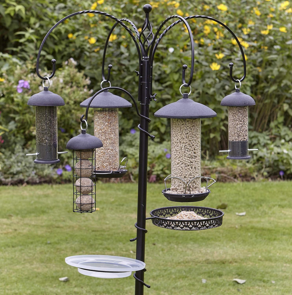 Gardman Black Steel Antibacterial Seed Feeder