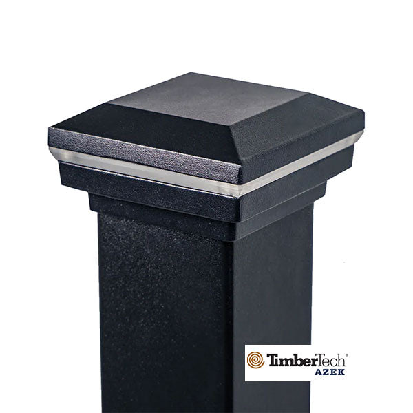 Timbertech/Azek Impression Rail Express Perimeter Post Cap Light